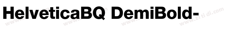 HelveticaBQ DemiBold字体转换